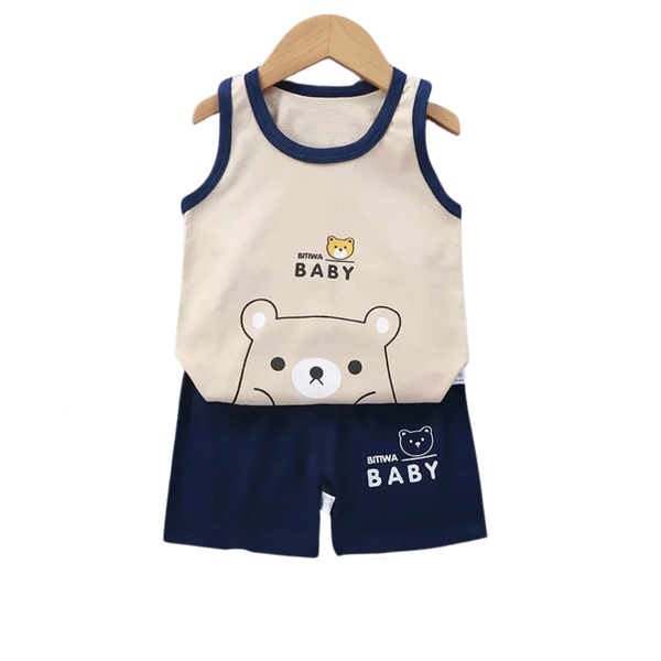 Cotton Kids Vest Set