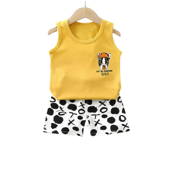 Cotton Kids Vest Set