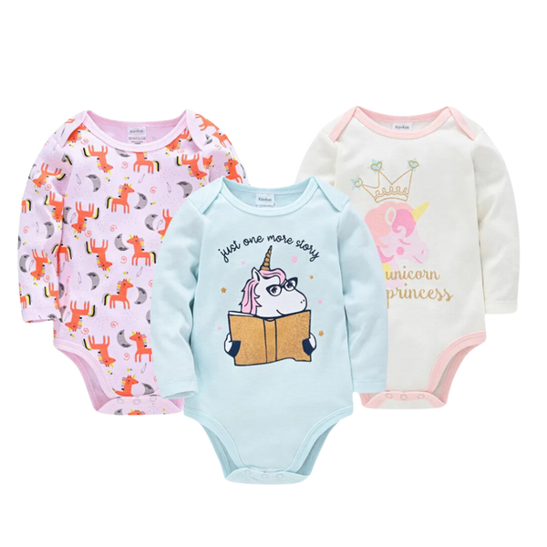 3PCS Long Sleeve Jumpsuits for Newborn
