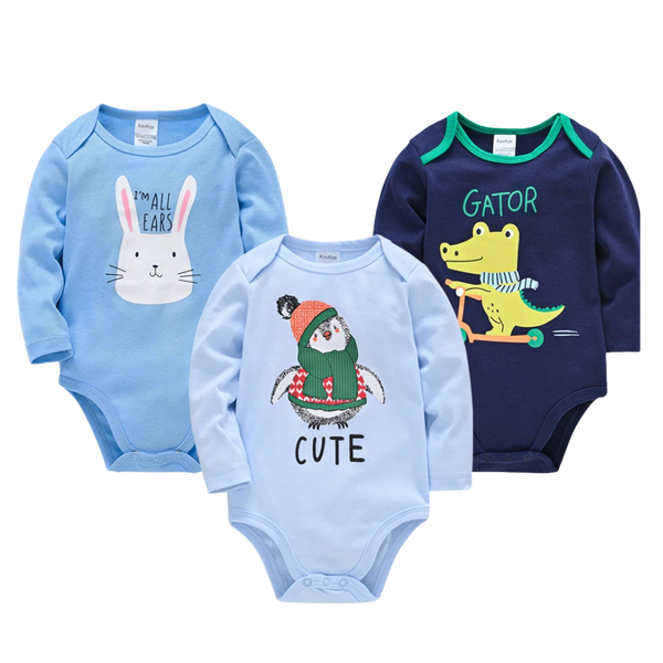 3PCS Long Sleeve Jumpsuits for Newborn
