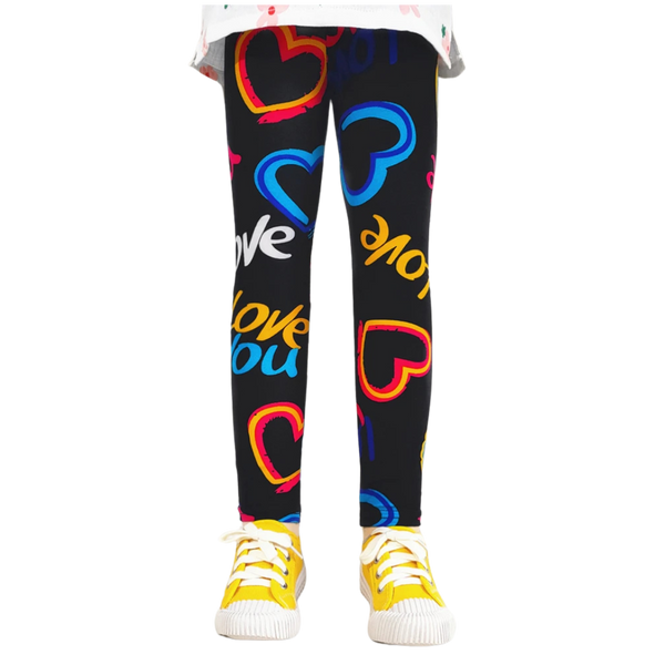 2-11 Years-Print  Girl Leggings Spring