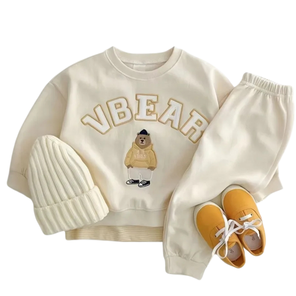 1-6Y Baby Letter Sweatshirt Set