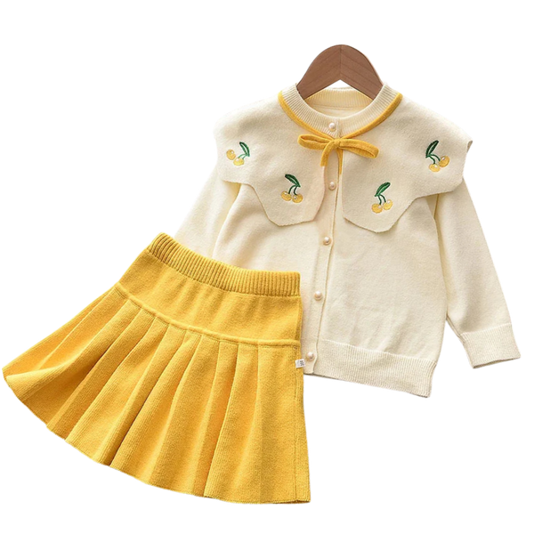 2-6Y Baby Girl Knit Sweater Set