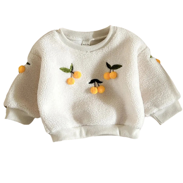 0-3Y Baby Girl Lamb Wool Pullover