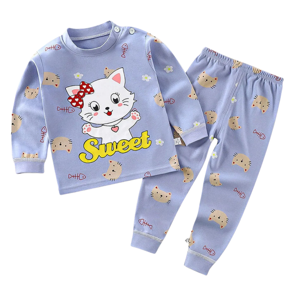 1-8Y Kids Cotton Pajama Set