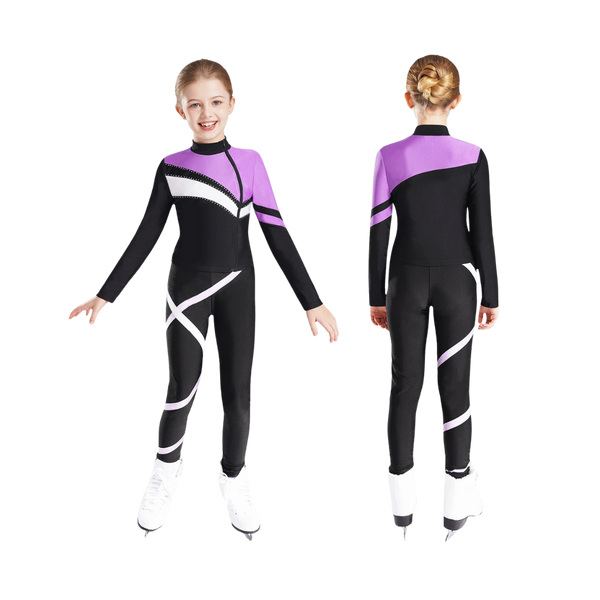 4-12Y Girls Skating Outfit Set