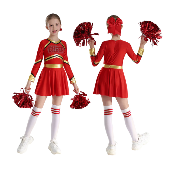 5-12Y Girls Cheerleader Costume