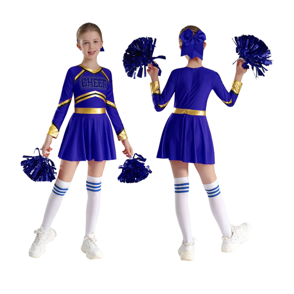 5-12Y Girls Cheerleader Costume