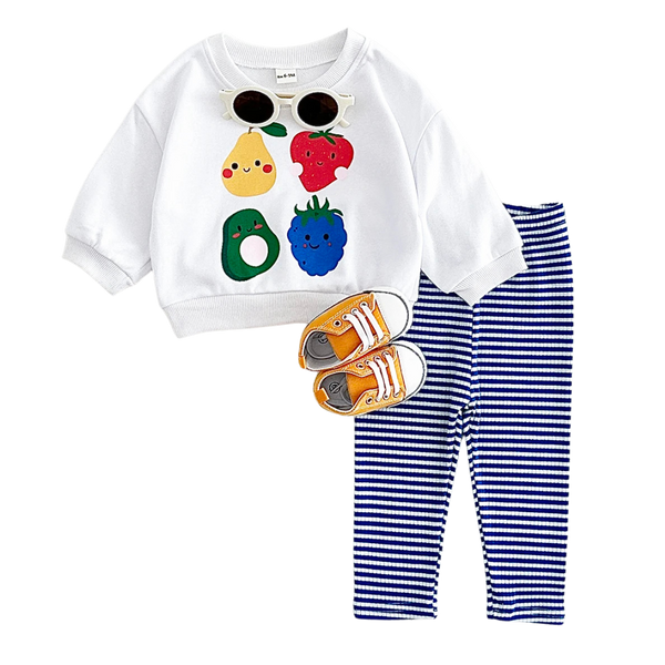 0-3 Y Fruit Print Outfit