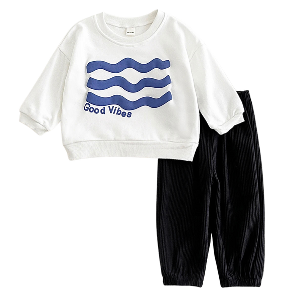 0-4 years Flower/Sun Pullover Set
