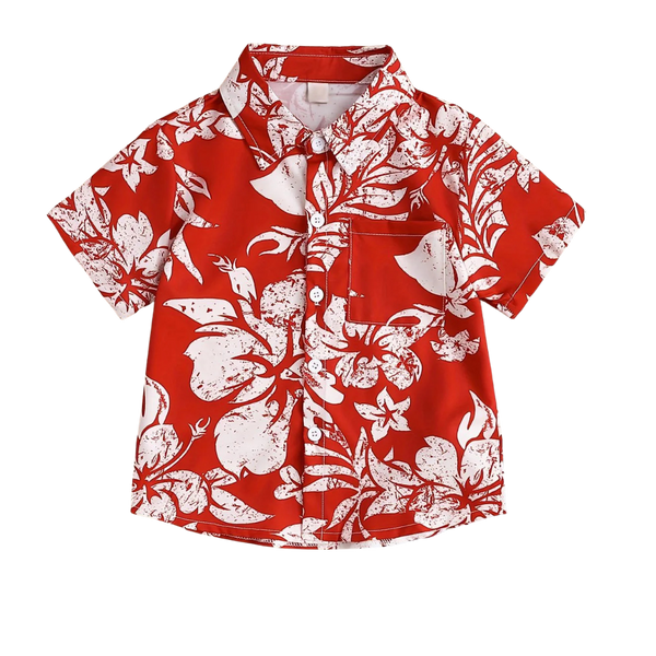 3-12 Y hawaii tropical Boys  Shirt