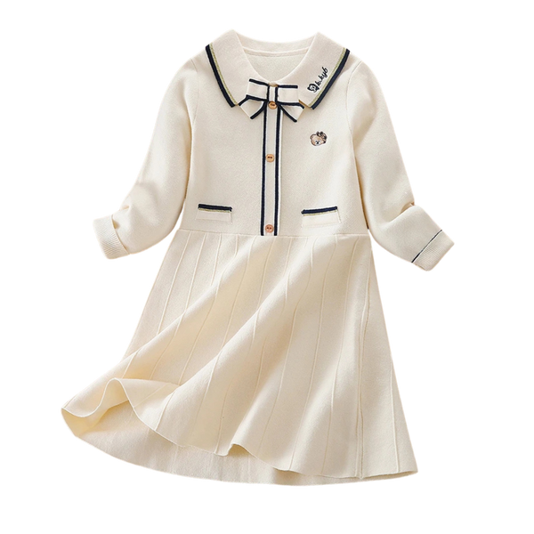 Girls' Knitted Sweater Dress