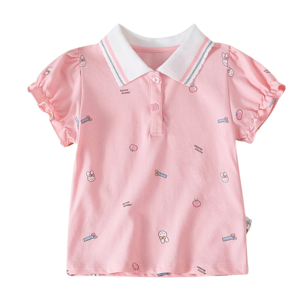 Girls Cotton Polo Shirt