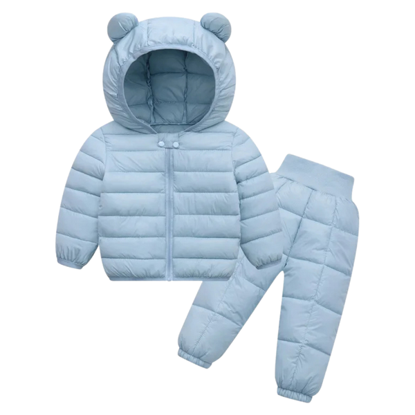 Kids Hooded Down Snowsuit