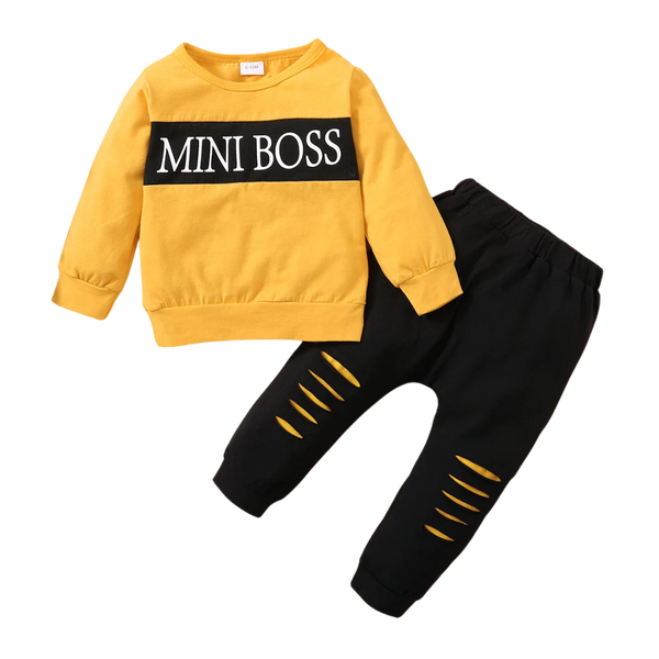 Letter Print Baby Set