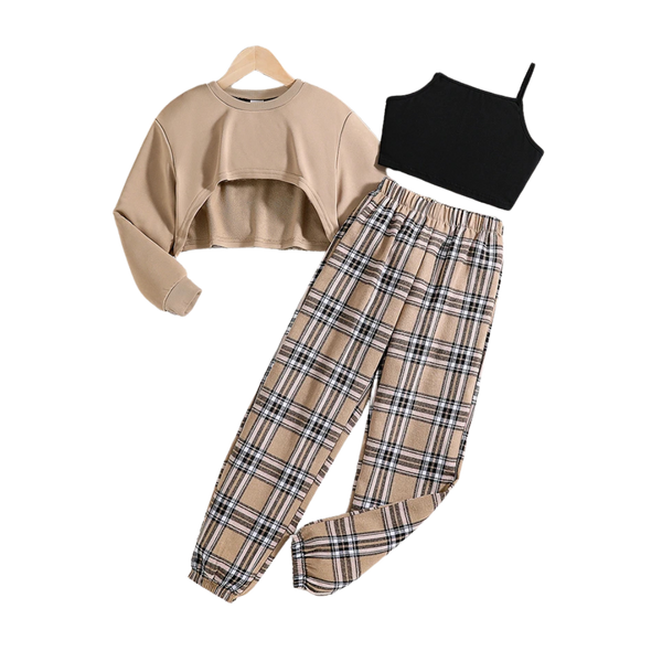 7–12 Years | Spring-Autumn 2025 Girls' 3-Piece Set