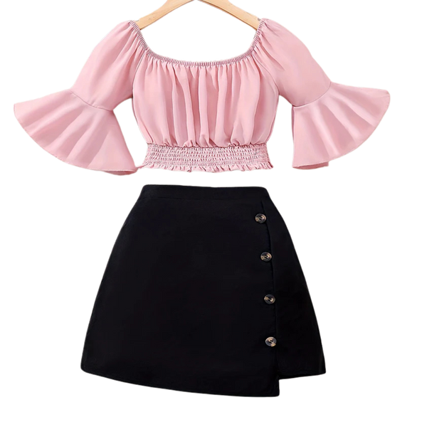 7–12 Years | Summer  Girls' Outfit Set