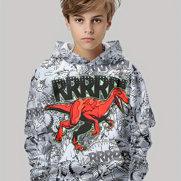 Dinosaur Print Kids Hoodie