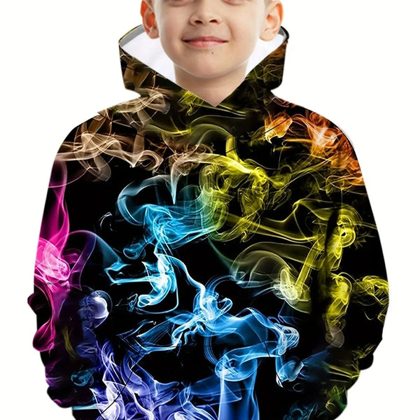 Flame Print Kids Hoodie